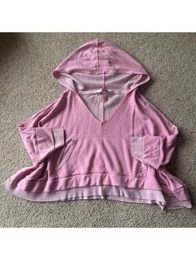 free people movement baby pink super oversized half sleeve sweater